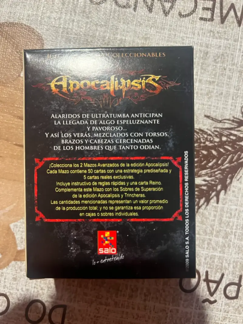 Mazo de Cartas Apocalipsis Mitos y Leyendas - 3