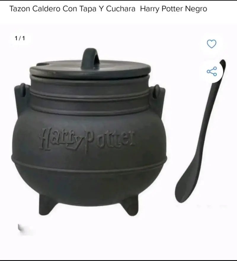 Tazón caldero Harry Potter con tapa y cuchara - 2