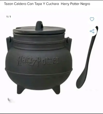 Tazón caldero Harry Potter con tapa y cuchara - miniatura 2