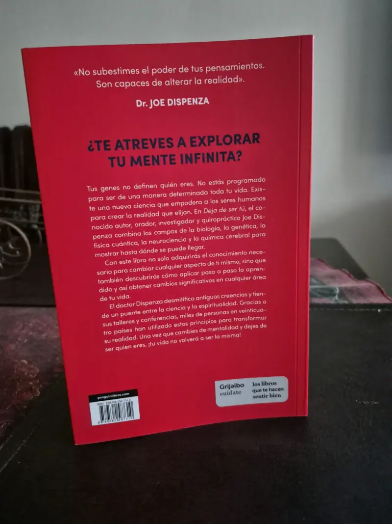 Libro 'Deja de ser tú' de Joe Dispenza - 2