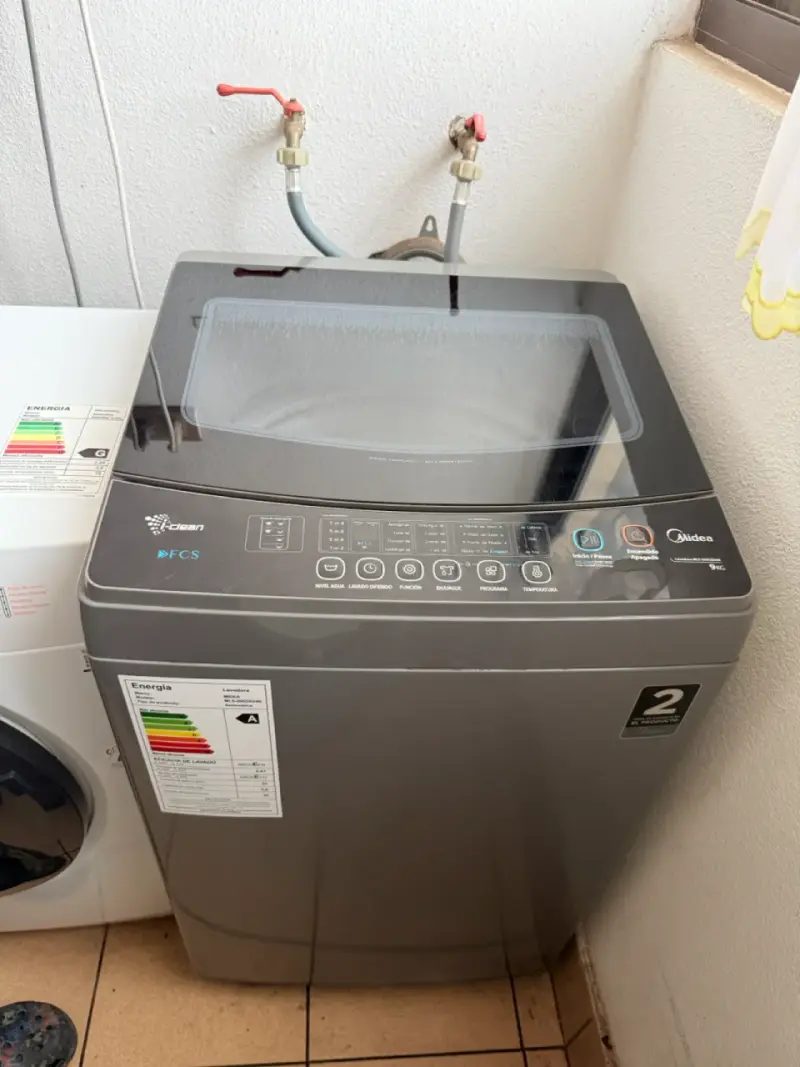 Lavadora Midea 9kg y eficiencia energética. - 1