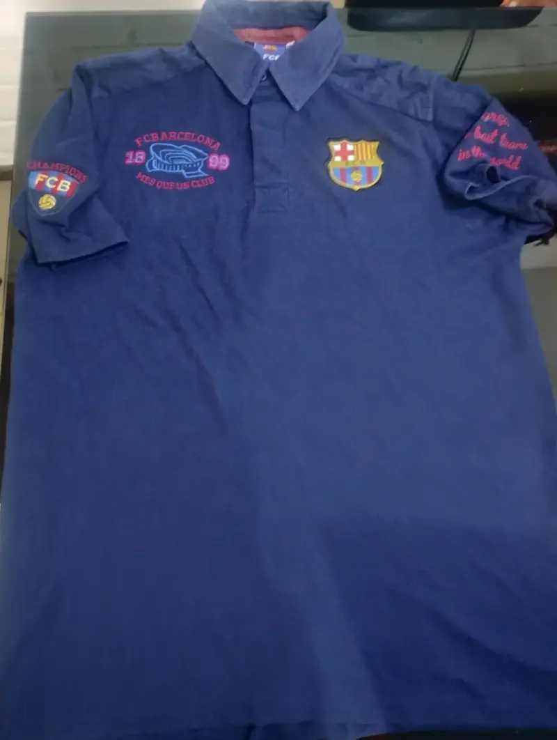 Polera Polo FC Barcelona Azul