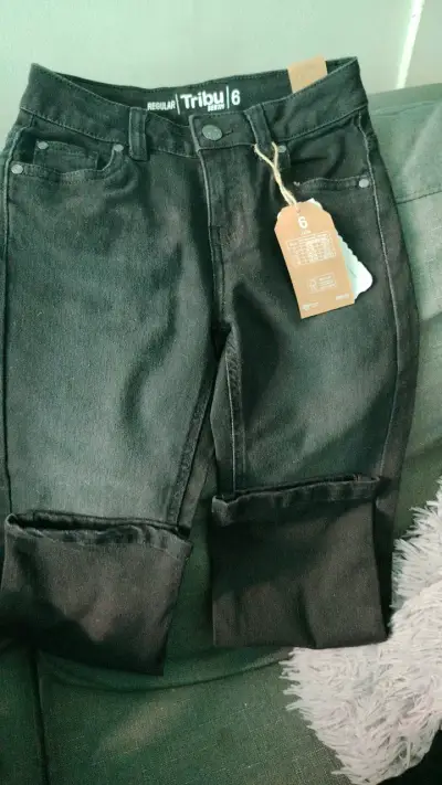 Jeans negros Tribu para niño talla 6 - miniatura 1