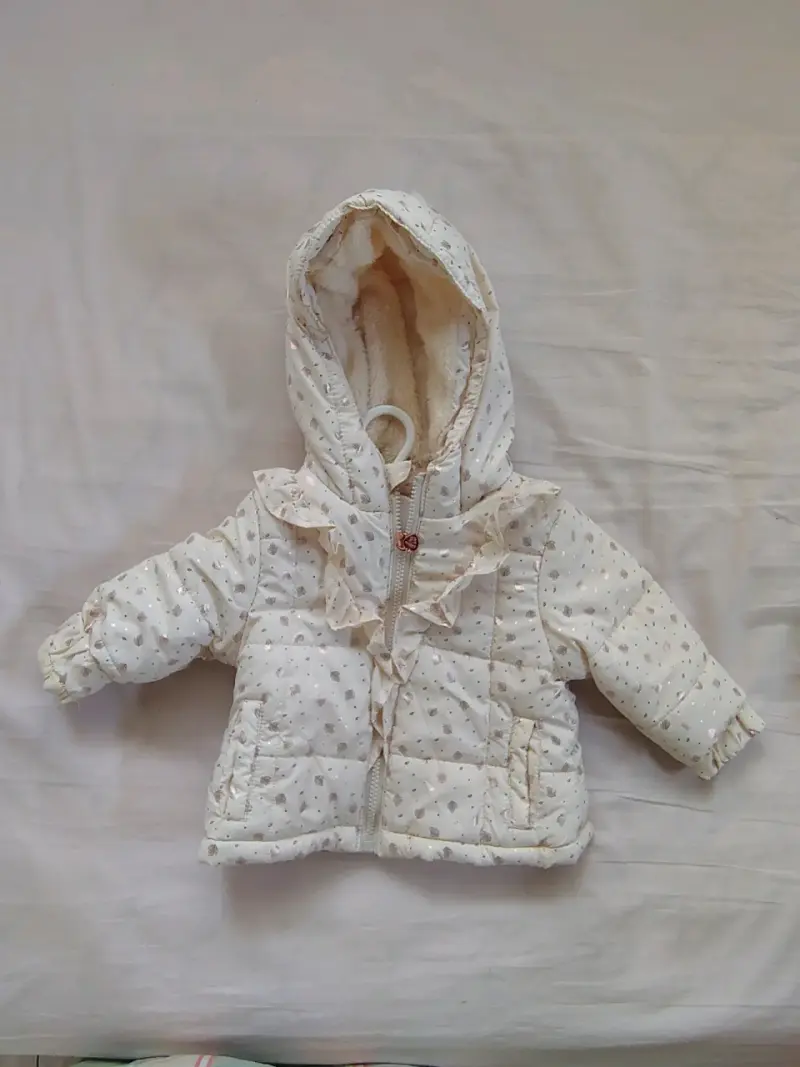Chaqueta acolchada para bebé con capucha Pilim - 1