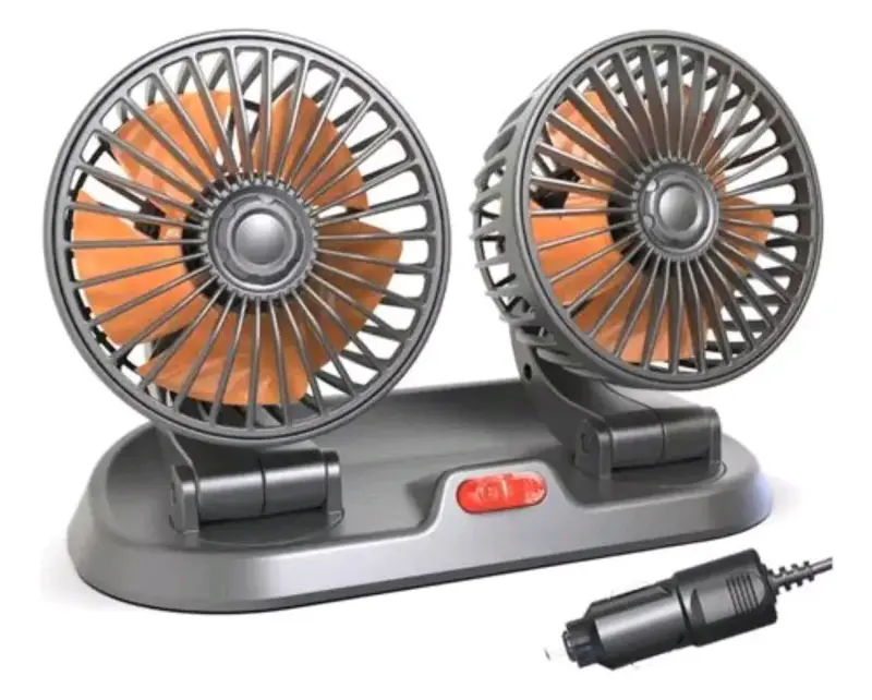 Ventilador doble para auto con enchufe 12V - 1