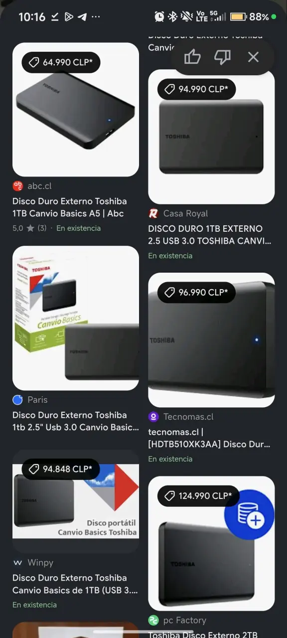 Disco Duro Externo TOSHIBA 1TB USB 3. - 4