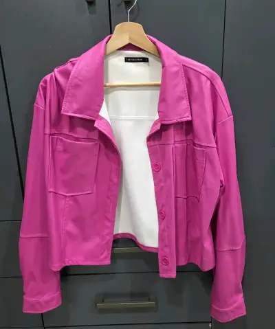 Chaqueta rosa FashionSpark para mujer - miniatura 1