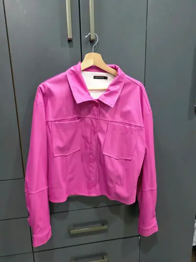 Chaqueta rosa FashionSpark para mujer - miniatura 3