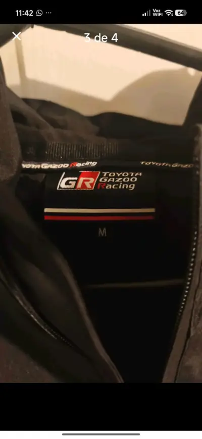 Chaqueta Toyota Gazoo Racing Negra - miniatura 3