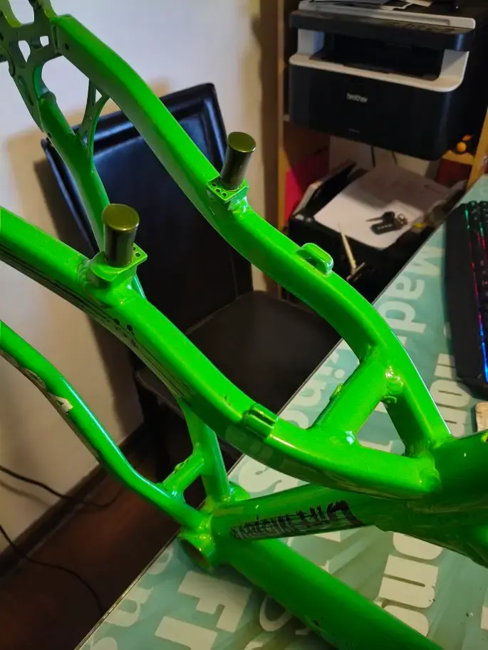 Cuadro de bicicleta verde para BMX - 5