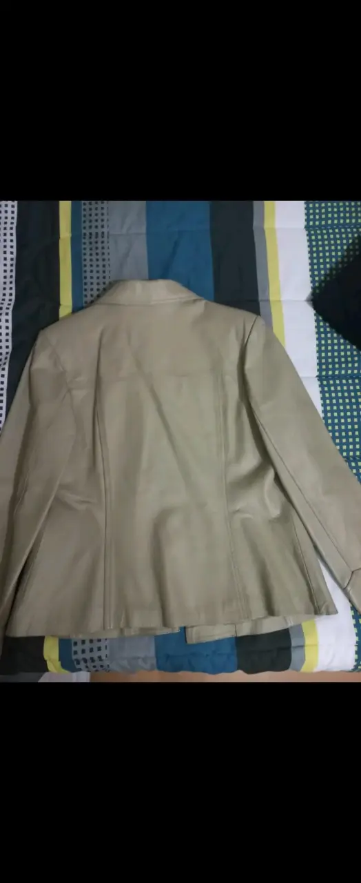 Chaqueta de cuero beige Codopiel para mujer - 2