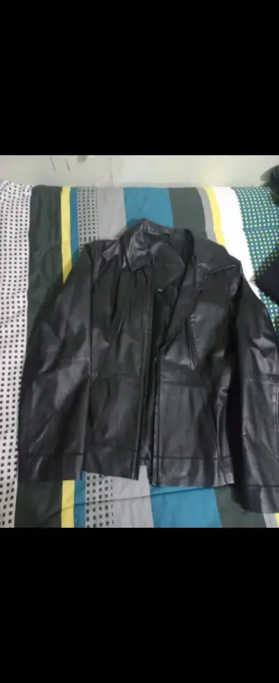 Chaqueta de cuero beige Codopiel para mujer - miniatura 3