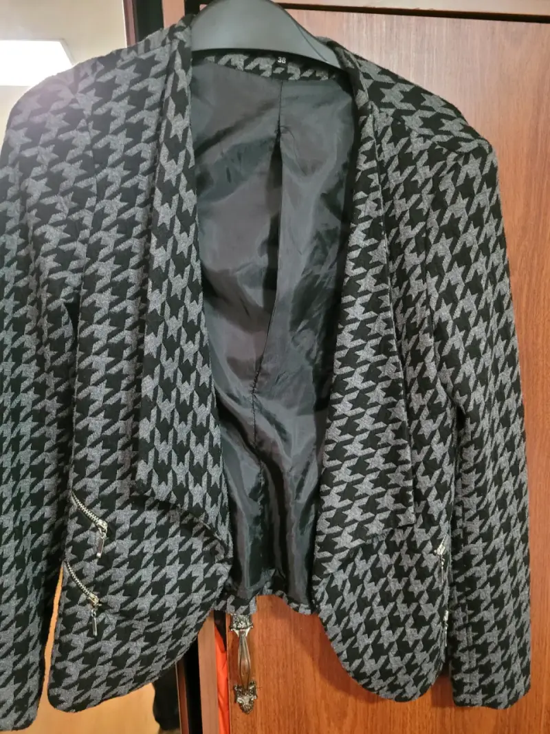 Blazer de mujer BMYS con diseño pata de gallo - 2