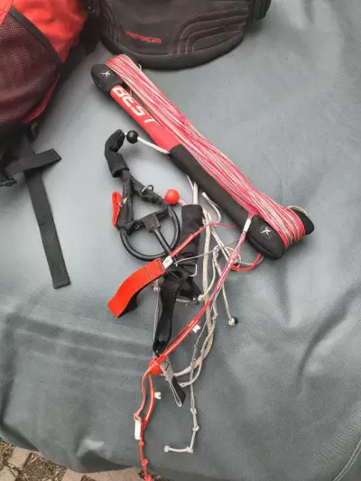 Cometa de Kitesurf Roja y Azul 15m - miniatura 4
