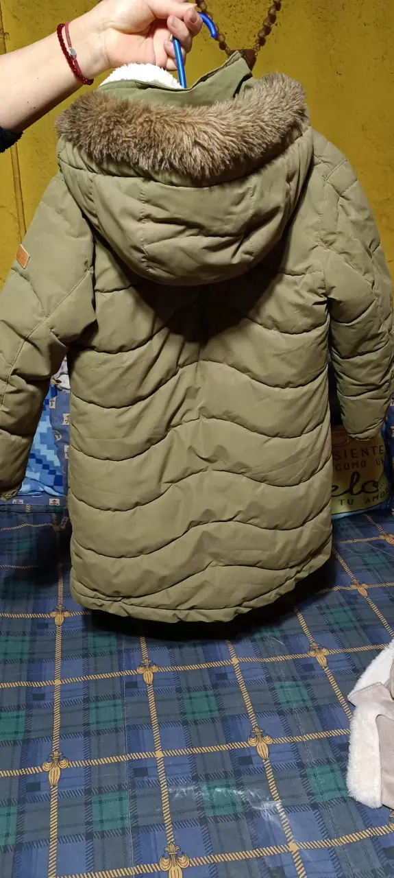 Abrigo de invierno para niñas con capucha - 2
