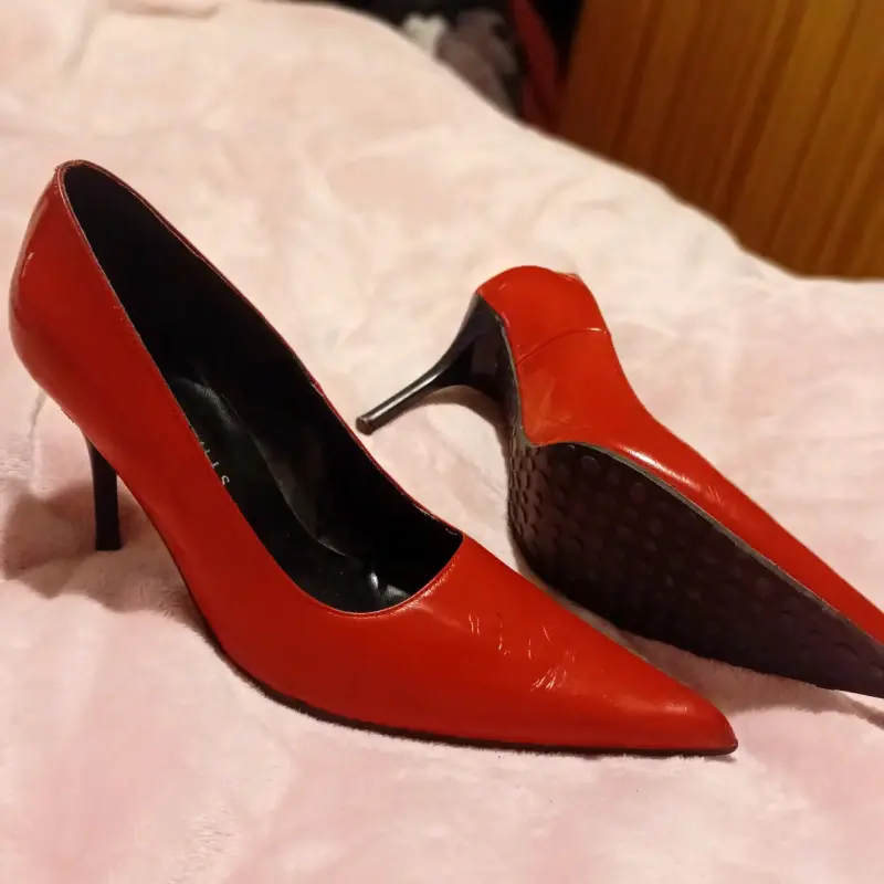 Zapatos de Tacón Alto Rojos para Mujer