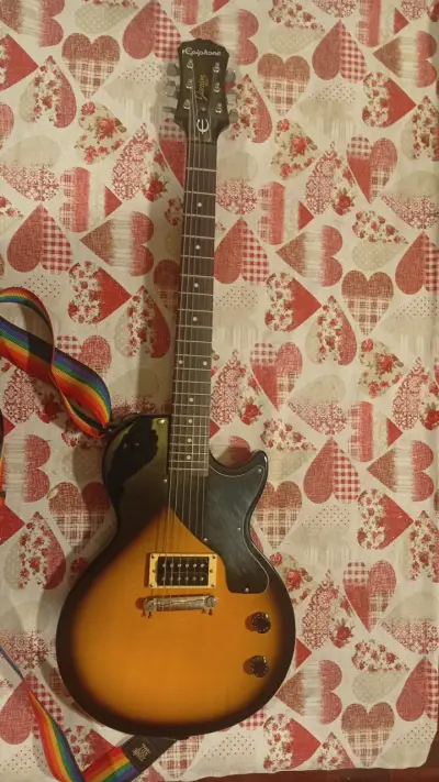 Guitarra eléctrica Epiphone Junior sunburst - miniatura 1