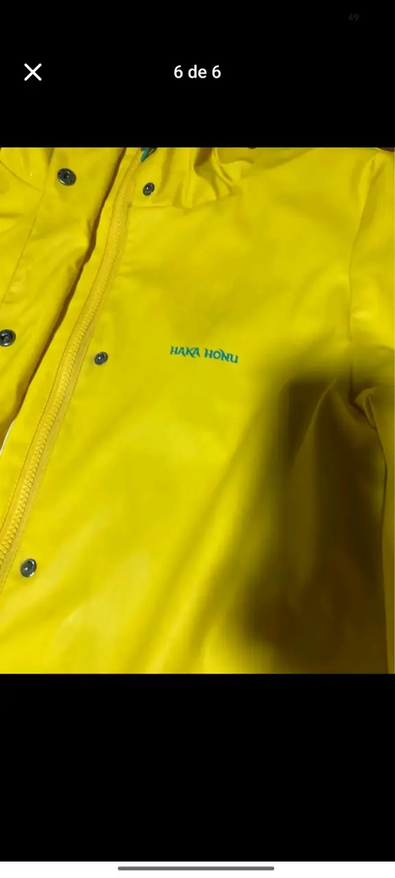 Impermeable amarillo Haka Honu con capucha - 3