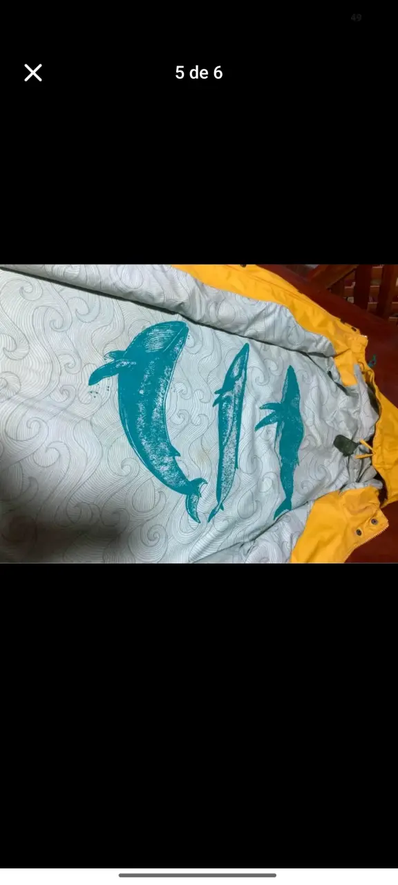 Impermeable amarillo Haka Honu con capucha - 4