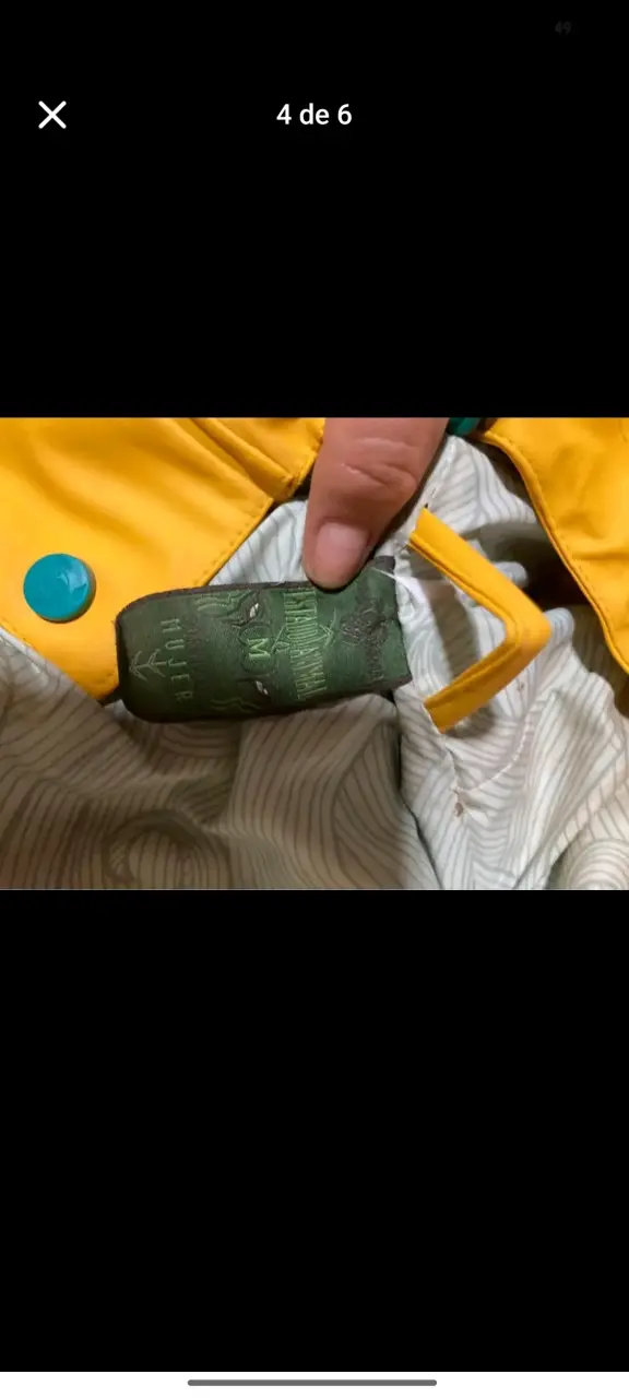 Impermeable amarillo Haka Honu con capucha - 5