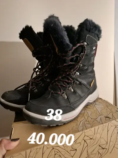 Botas de invierno negras con forro  de piel talla - miniatura 1