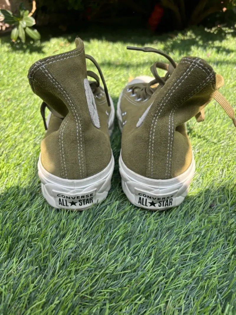 Zapatillas Converse All Star verdes altas - 2