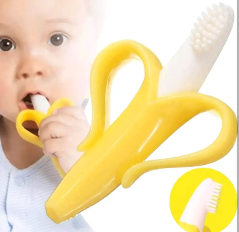 Mordedor de Silicona para Bebé en Forma de Banana - 1