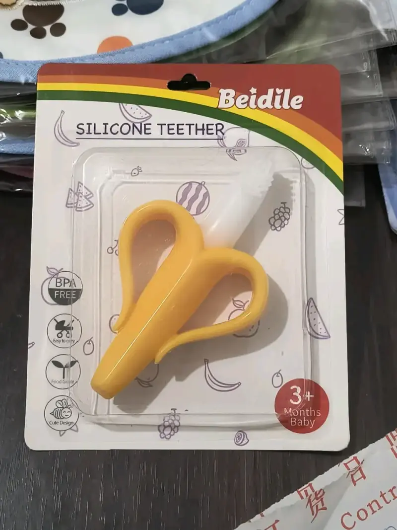 Mordedor de Silicona para Bebé en Forma de Banana - 3