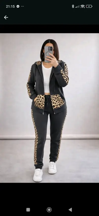Conjunto deportivo mujer con estampado leopardo - miniatura 4