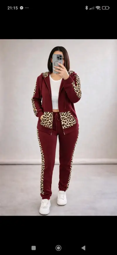 Conjunto deportivo mujer con estampado leopardo - miniatura 6