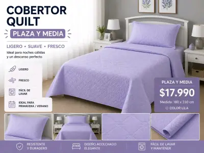 Cobertor Quilt varios tamaños - miniatura 5