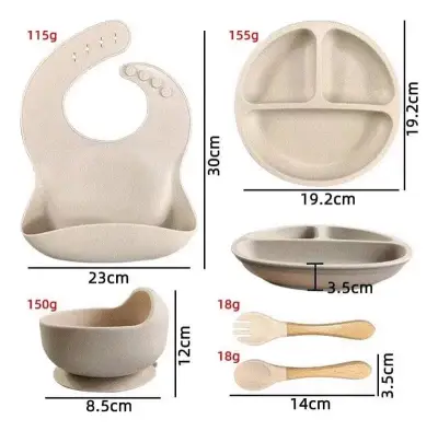 Set de Vajilla para Bebé de Silicona - miniatura 1
