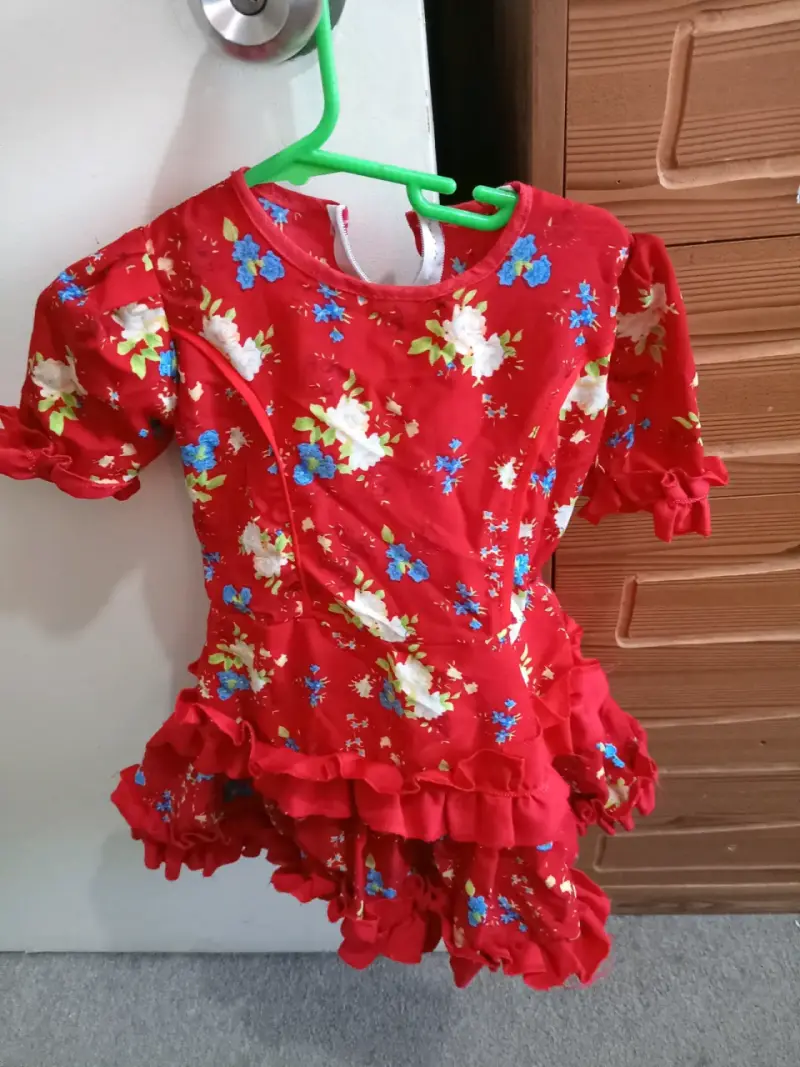 Vestido de niña estilo chileno con encaje - 5