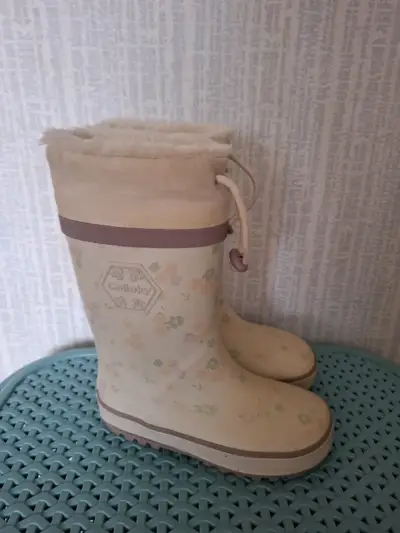 Botas de lluvia para niños con forro cálido - miniatura 1