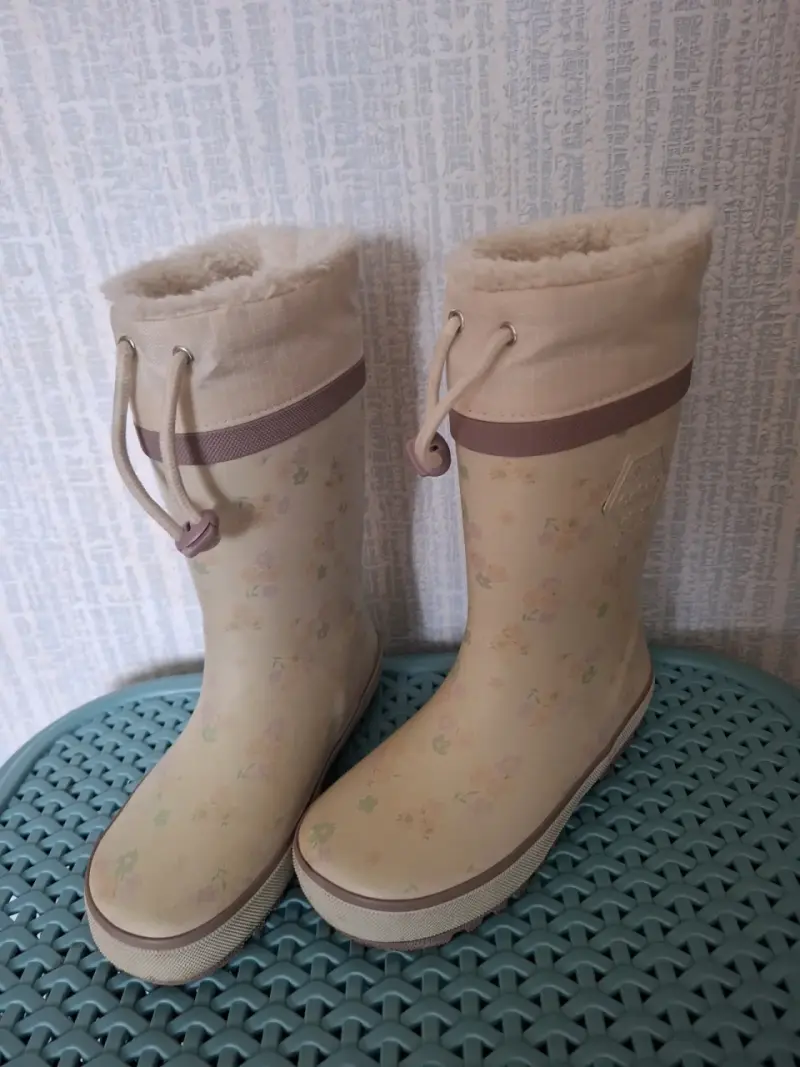 Botas de lluvia para niños con forro cálido - 2