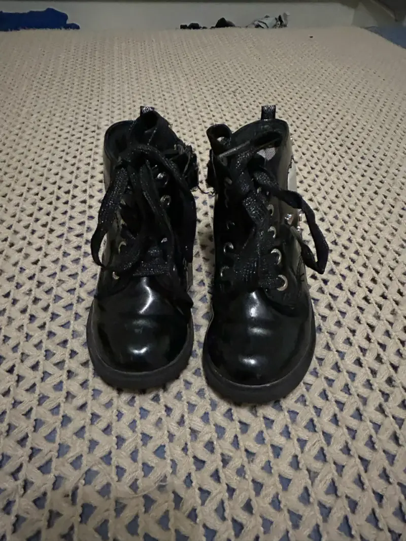 Botines negros para niña talla 25 - 1