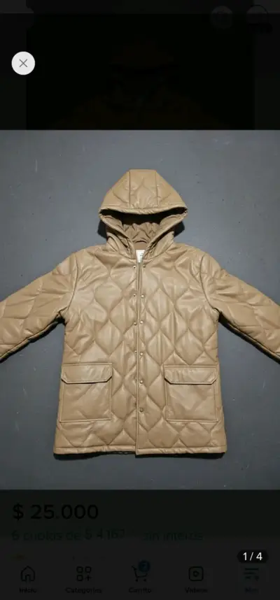 Chaqueta ecocuero kivul  para mujer - miniatura 1