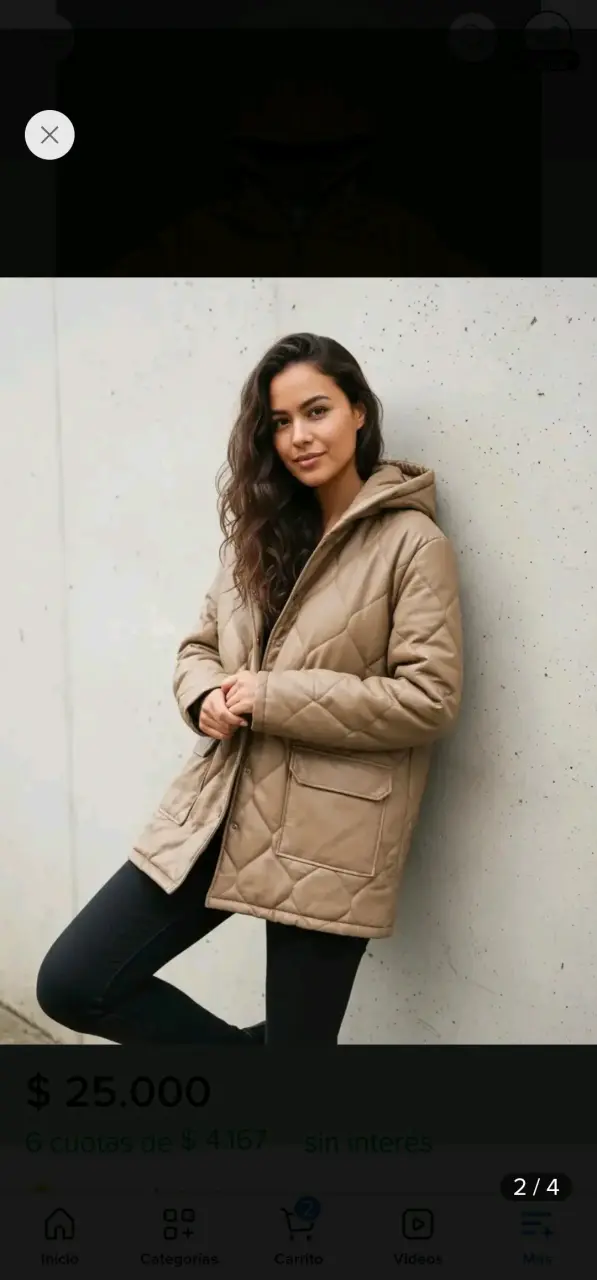 Chaqueta ecocuero kivul para mujer - 2