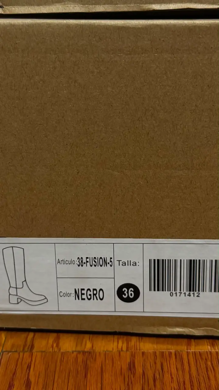 Botas negras de cuero talla 36 - 4