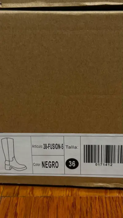 Botas negras de cuero talla 36 - miniatura 4