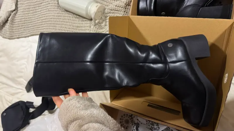 Botas negras de cuero talla 36 - 5