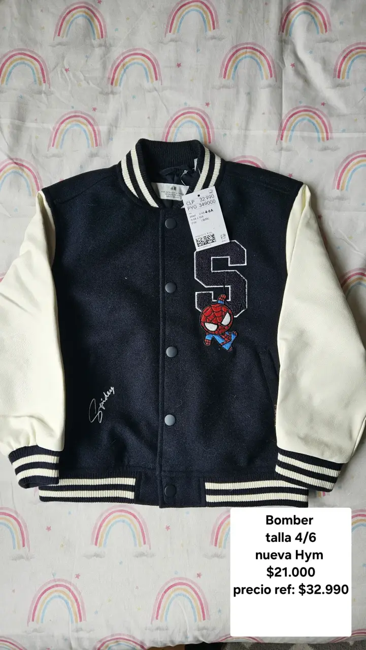 Chaqueta bomber Spiderman para niños H&M