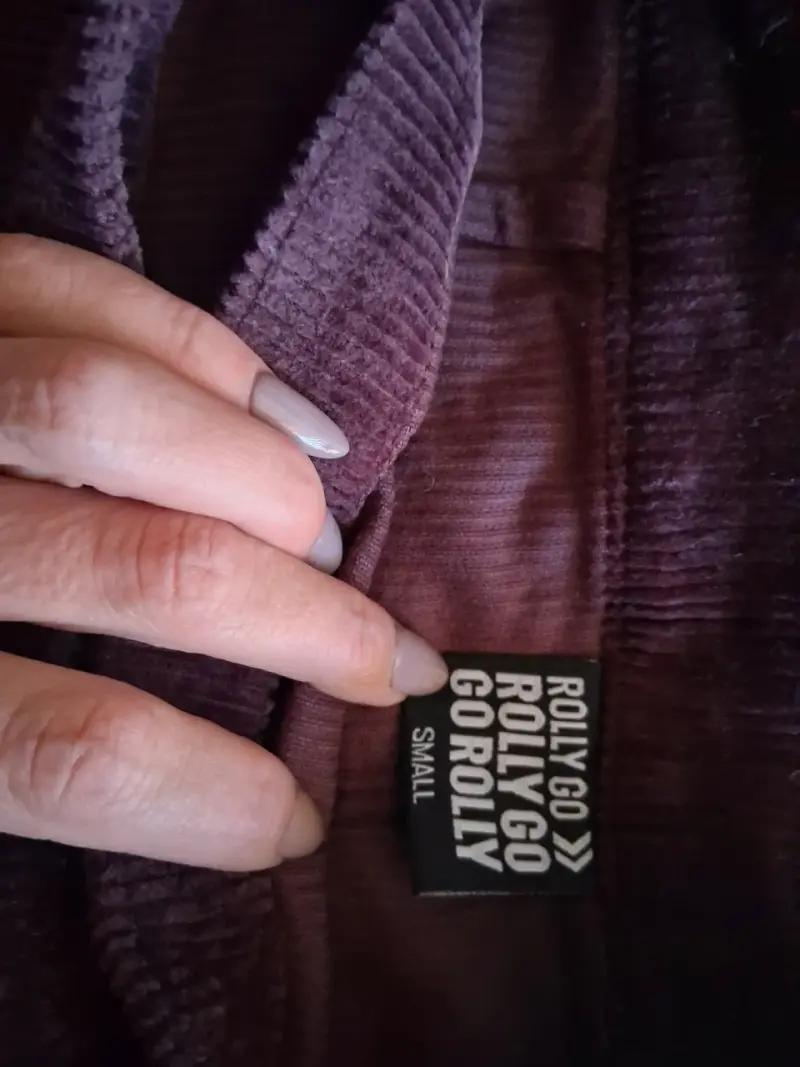 Falda corta de pana morada Rolly Go