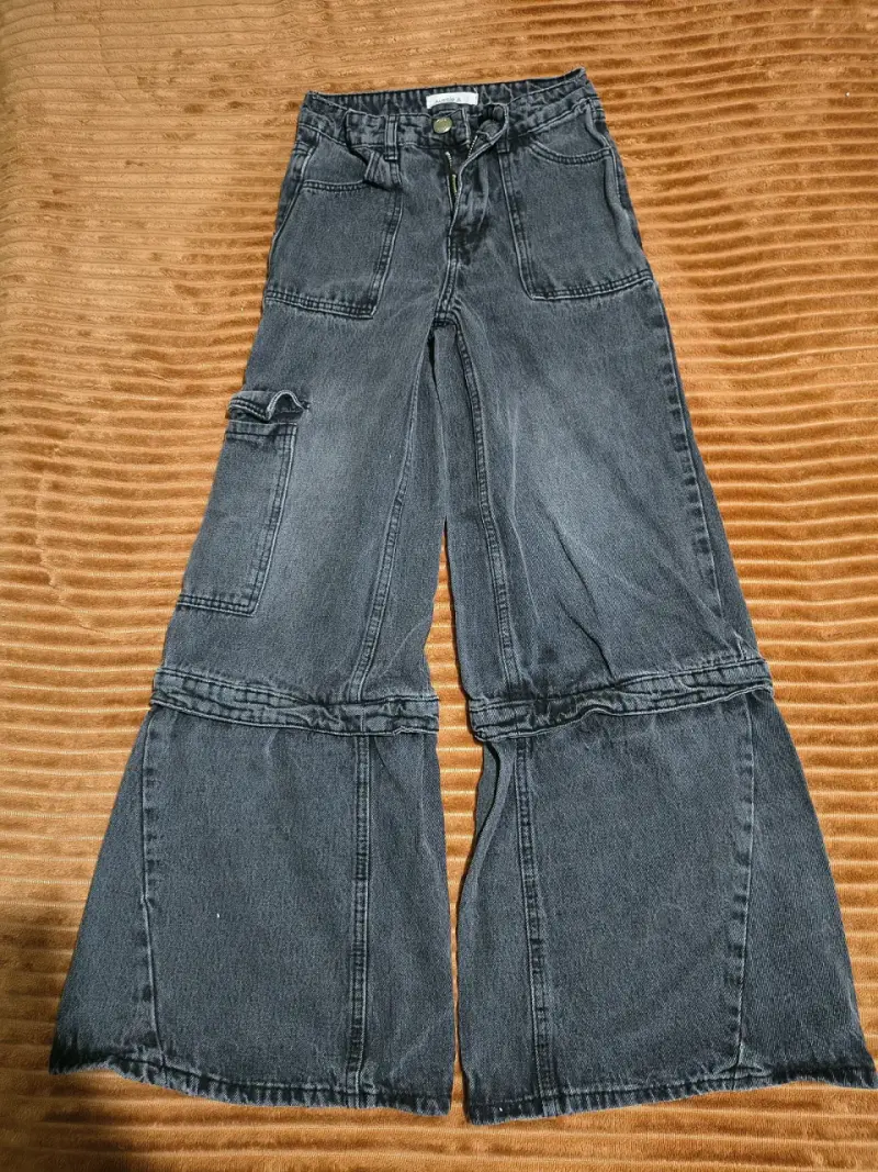 Jeans anchos de mezclilla (talla 14-34) - 1
