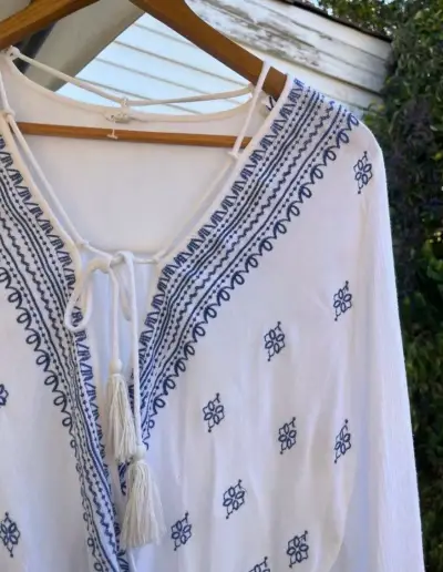 Blusa En Cremé - talla M - miniatura 3