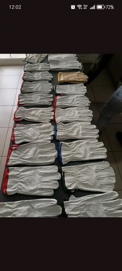 Guantes de seguridad de cuero multicolor - miniatura 1