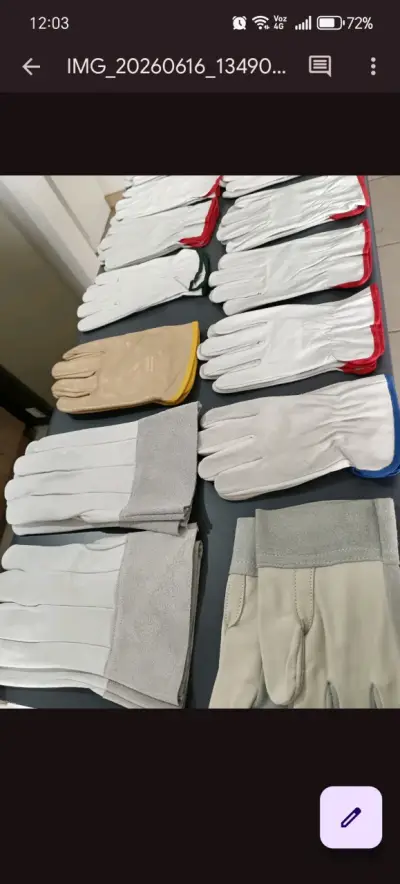 Guantes de seguridad de cuero multicolor - miniatura 4