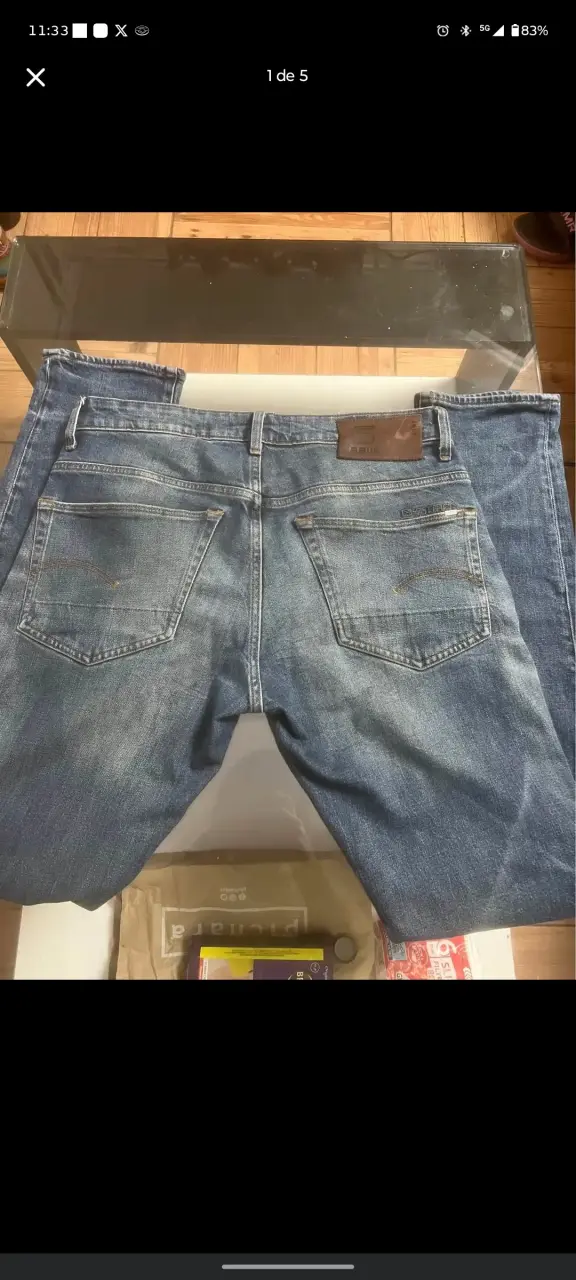 Jeans G-Star Raw 3301 Tapered Azul - 1