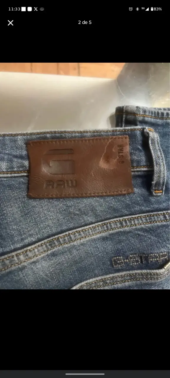 Jeans G-Star Raw 3301 Tapered Azul - 2