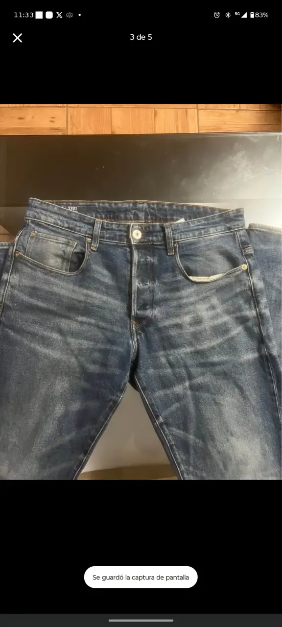 Jeans G-Star Raw 3301 Tapered Azul - 3